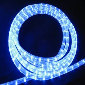LED Lichtschlauch 230 V / 45  Meter - blaue LED / 13 mm / 36 LED/M - vertikale LED