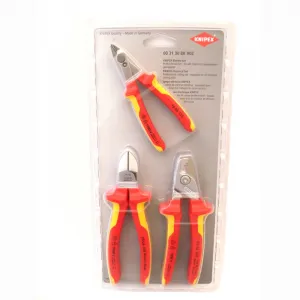 Knipex 003130BKV02 Zangen Sortiment VDE Schneidset 3-teilig